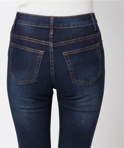 KOBE LETTUCE（コウベレタス）の「ハイウエストストレッチスキニーデニムパンツ（デニムパンツ・レディース・インディゴブルー/ワンウォッシュ/ブルー/ブラック/ブラック系その他/ブラック系その他2・LL/M/L/S/SS）」の20枚目の写真