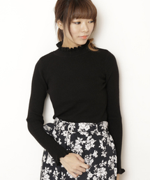 RAY CASSIN | フリルハイネックプルオーバー(ニット/セーター)