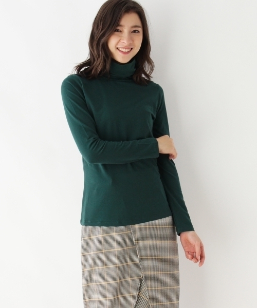 grove(グローブ)の「◆オフタートルネック長袖カットソー(Tシャツ/カットソー・レディース・ブラック/ベージュ/グリーン/アイボリー・02/03)」の4枚目の写真