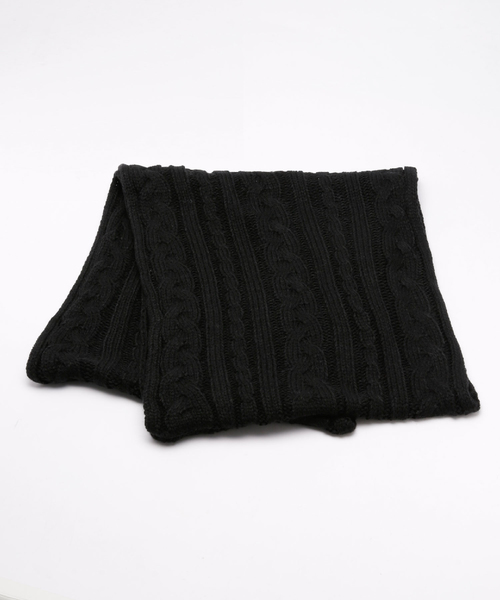 NANO universe（ナノユニバース）の「ケーブルスヌード（ストール/ショール・メンズ・ホワイト/ネイビー/ブラック/グレー・FREE）」の9枚目の写真