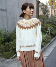 laboratory work | ノルディック柄ニットプルオーバー(ニット/セーター)