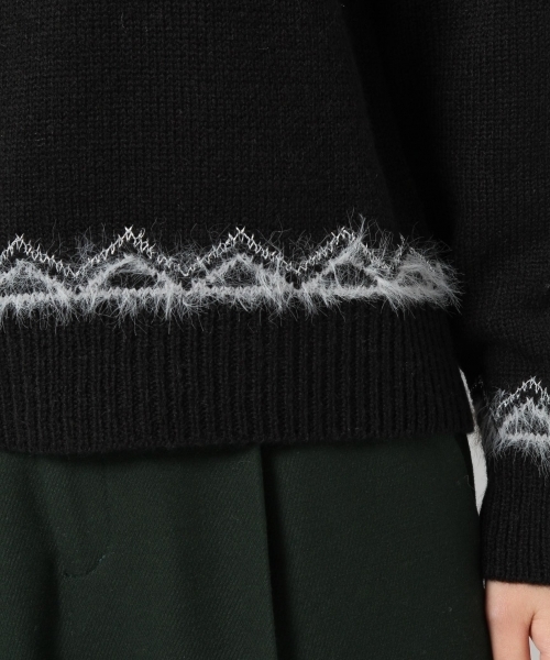 laboratory work（ラボラトリーワーク）の「ノルディック柄ニットプルオーバー（ニット/セーター・レディース・グレー/ブラック/ホワイト・MEDIUM）」の8枚目の写真