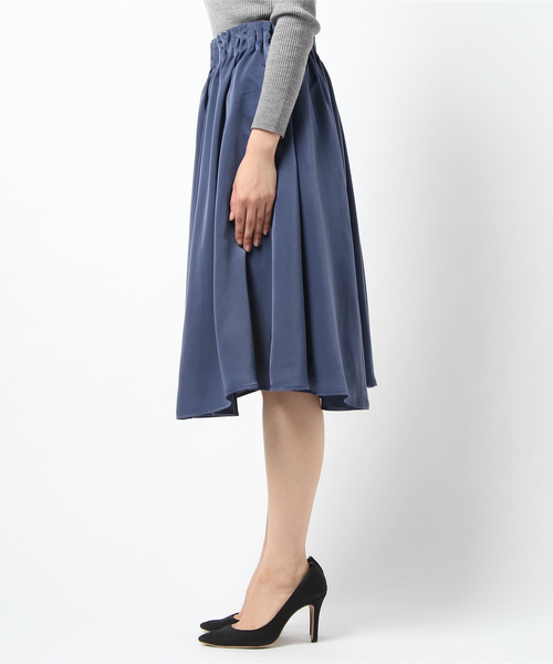 un dix cors(アンディコール)の「スエードサテンキャタピラースカート(スカート・レディース・ベージュ/ブルー・フリ-)」の4枚目の写真