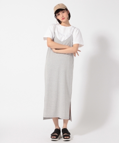 LOWRYS FARM（ローリーズファーム）の「トタンテレコキャミワンピース  784343（ワンピース・レディース・ブラック/パープル/グレー/ブルー・FREE）」の3枚目の写真