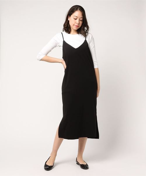 LOWRYS FARM（ローリーズファーム）の「トタンテレコキャミワンピース  784343（ワンピース・レディース・ブラック/パープル/グレー/ブルー・FREE）」の12枚目の写真