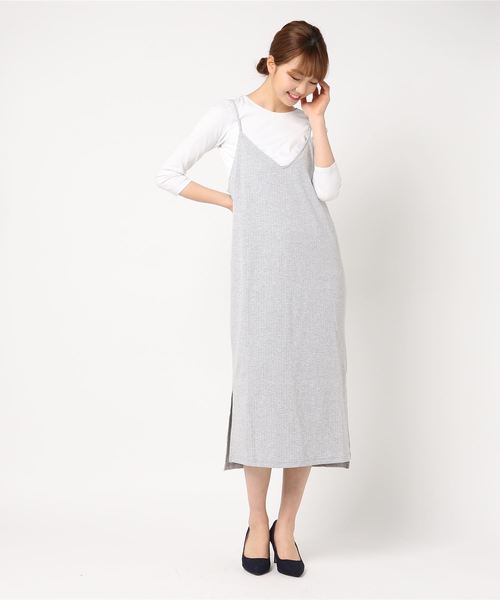 LOWRYS FARM（ローリーズファーム）の「トタンテレコキャミワンピース  784343（ワンピース・レディース・ブラック/パープル/グレー/ブルー・FREE）」の11枚目の写真