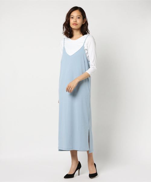 LOWRYS FARM（ローリーズファーム）の「トタンテレコキャミワンピース  784343（ワンピース・レディース・ブラック/パープル/グレー/ブルー・FREE）」の10枚目の写真