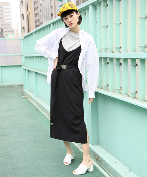 LOWRYS FARM（ローリーズファーム）の「トタンテレコキャミワンピース  784343（ワンピース・レディース・ブラック/パープル/グレー/ブルー・FREE）」の7枚目の写真