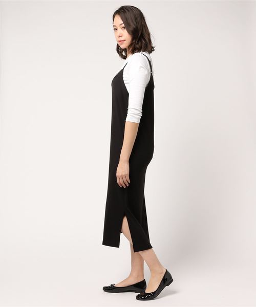 LOWRYS FARM（ローリーズファーム）の「トタンテレコキャミワンピース  784343（ワンピース・レディース・ブラック/パープル/グレー/ブルー・FREE）」の6枚目の写真