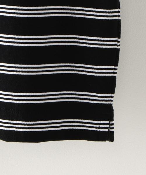 Steven Alan（スティーブンアラン）の「＜Steven Alan＞ HI-DENS BORDER CN BOLD/Tシャツ ◆（Tシャツ/カットソー・メンズ・ライトブルー/ブラック/ベージュ・SMALL/LARGE/MEDIUM/X-LARGE）」の8枚目の写真