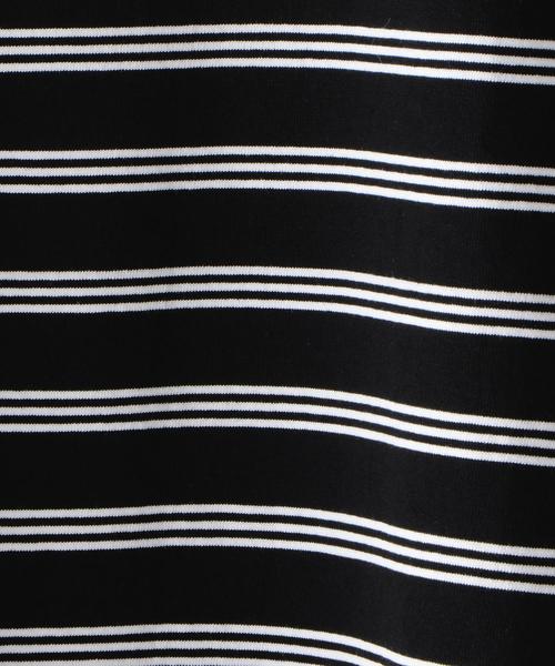 Steven Alan（スティーブンアラン）の「＜Steven Alan＞ HI-DENS BORDER CN BOLD/Tシャツ ◆（Tシャツ/カットソー・メンズ・ライトブルー/ブラック/ベージュ・SMALL/LARGE/MEDIUM/X-LARGE）」の9枚目の写真