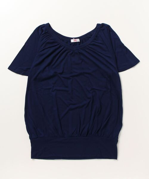 GeeRA(ジーラ)の「【抗菌防臭】洗えるCOOLFIBERフレアー袖チュニック(Tシャツ/カットソー・レディース・ブラック/ネイビー/レッド/オフホワイト/モカ・SMALL/MEDIUM/LARGE/X-LARGE/XX-LARGE)」の4枚目の写真