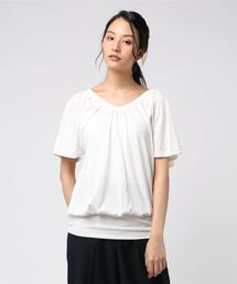【抗菌防臭】洗えるCOOLFIBERフレアー袖チュニック