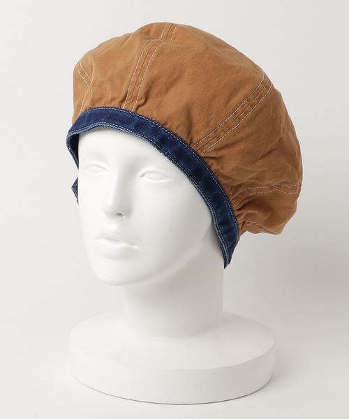 GREEN BOWL（グリーンボウル）の「GREEN BOWL Duck Beret/グリーンボウル ダック ベレー 帽（ハンチング/ベレー帽・メンズ・ベージュ/ネイビー/ライトブラウン/オリーブ・FREE）」の6枚目の写真