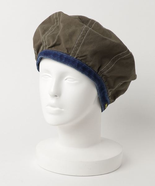 GREEN BOWL（グリーンボウル）の「GREEN BOWL Duck Beret/グリーンボウル ダック ベレー 帽（ハンチング/ベレー帽・メンズ・ベージュ/ネイビー/ライトブラウン/オリーブ・FREE）」の7枚目の写真