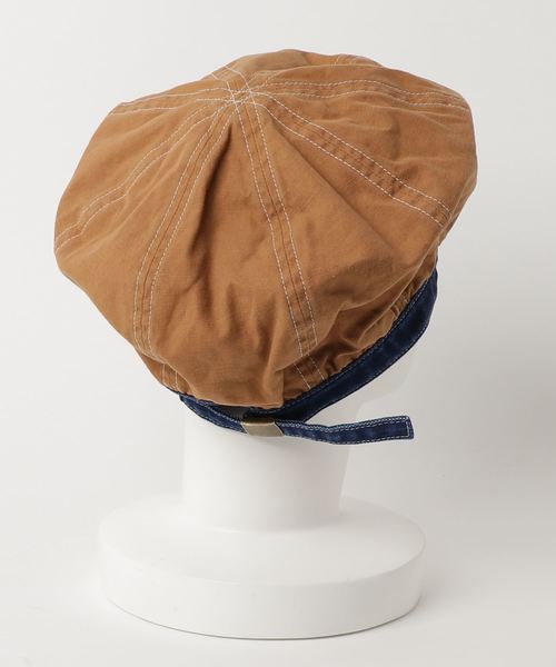 GREEN BOWL（グリーンボウル）の「GREEN BOWL Duck Beret/グリーンボウル ダック ベレー 帽（ハンチング/ベレー帽・メンズ・ベージュ/ネイビー/ライトブラウン/オリーブ・FREE）」の5枚目の写真