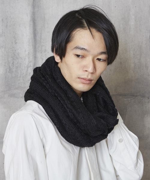 Unrelaxing アンリラクシングのストール スヌード ウール ニット