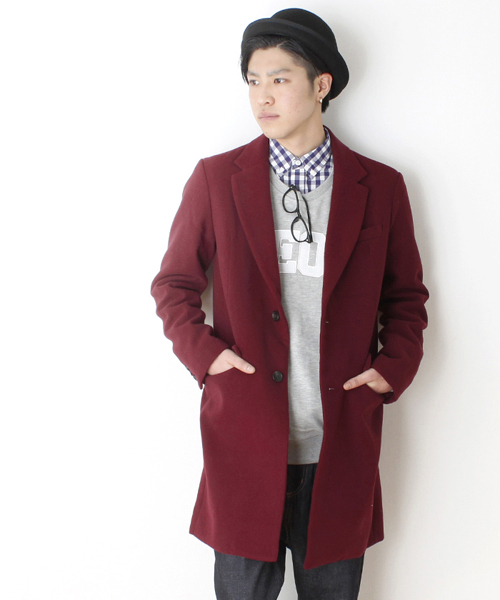 Wego ウィゴー の Wego メルトンチェスターコート ステンカラーコート Wear