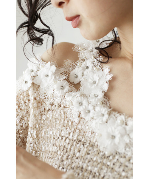 Cawaii カワイイ の 立体花レースで飾るエアリーなトップス Tシャツ カットソー Wear