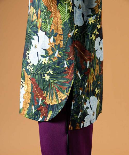 UNITED TOKYO（ユナイテッドトウキョウ）の「パターンロングバンドカラーシャツ（シャツ/ブラウス・メンズ・カーキ/ブルー・1/2/3）」の8枚目の写真