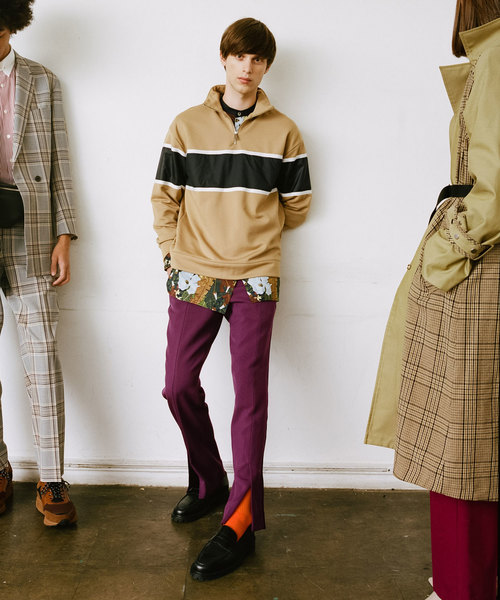 UNITED TOKYO（ユナイテッドトウキョウ）の「パターンロングバンドカラーシャツ（シャツ/ブラウス・メンズ・カーキ/ブルー・1/2/3）」の10枚目の写真