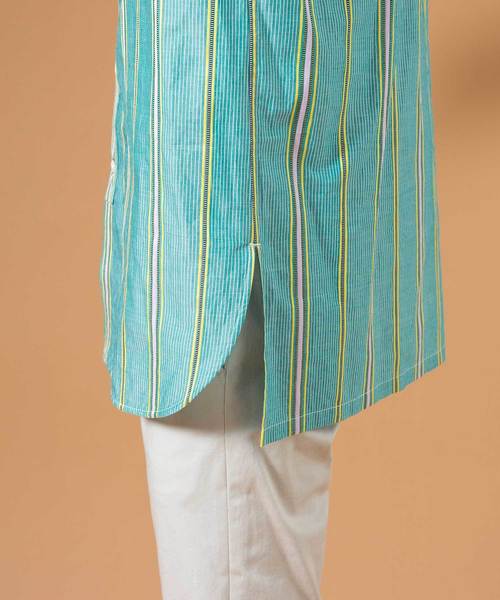 UNITED TOKYO（ユナイテッドトウキョウ）の「パターンロングバンドカラーシャツ（シャツ/ブラウス・メンズ・カーキ/ブルー・1/2/3）」の14枚目の写真