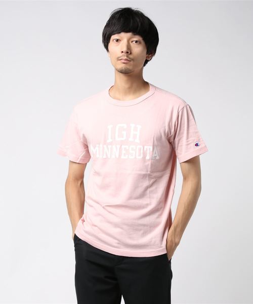 Champion(チャンピオン)の「【Champion/チャンピオン】メンズ Tシャツ キャンパス(Tシャツ/カットソー・メンズ・ホワイト/グレー/ホワイト×ブルー/ブラック/ネイビー/ライトピンク/サックスブルー/オリーブ・LARGE/MEDIUM/X-LARGE)」の8枚目の写真