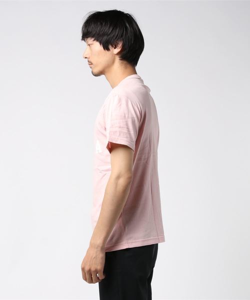 Champion(チャンピオン)の「【Champion/チャンピオン】メンズ Tシャツ キャンパス(Tシャツ/カットソー・メンズ・ホワイト/グレー/ホワイト×ブルー/ブラック/ネイビー/ライトピンク/サックスブルー/オリーブ・LARGE/MEDIUM/X-LARGE)」の10枚目の写真