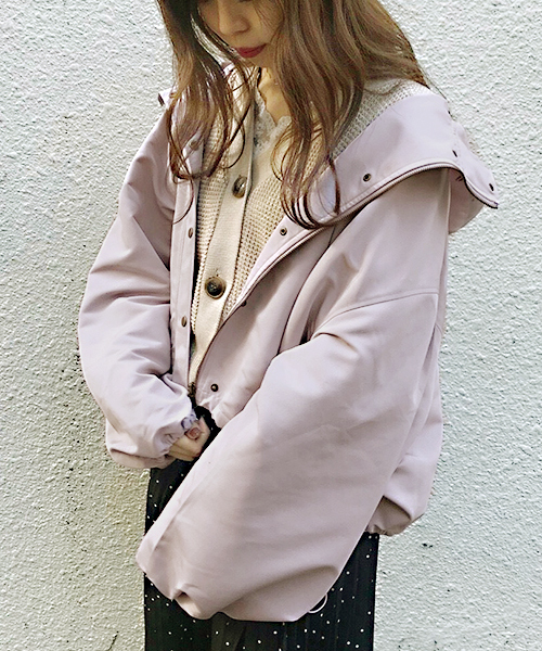 apres jour（アプレジュール）の「袖ボリュームマウンテンパーカー【ZOZOTOWN限定アイテム】（マウンテンパーカー・レディース・ブラック/ベージュ/ライトベージュ/ラベンダー・フリー）」の4枚目の写真