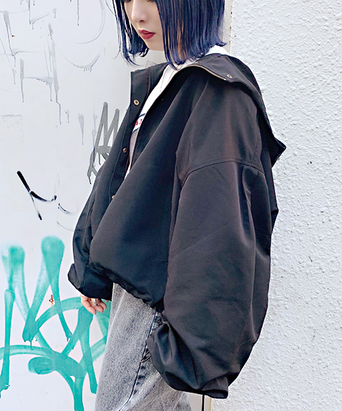 apres jour（アプレジュール）の「袖ボリュームマウンテンパーカー【ZOZOTOWN限定アイテム】（マウンテンパーカー・レディース・ブラック/ベージュ/ライトベージュ/ラベンダー・フリー）」の6枚目の写真