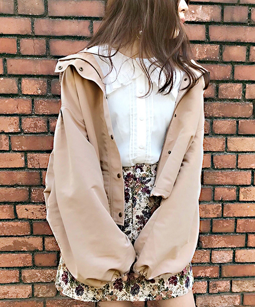 apres jour（アプレジュール）の「袖ボリュームマウンテンパーカー【ZOZOTOWN限定アイテム】（マウンテンパーカー・レディース・ブラック/ベージュ/ライトベージュ/ラベンダー・フリー）」の15枚目の写真