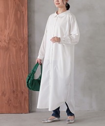 n'OrLABEL(ノアールレーベル)の『シンプルロングシャツワンピ』(シャツワンピース)