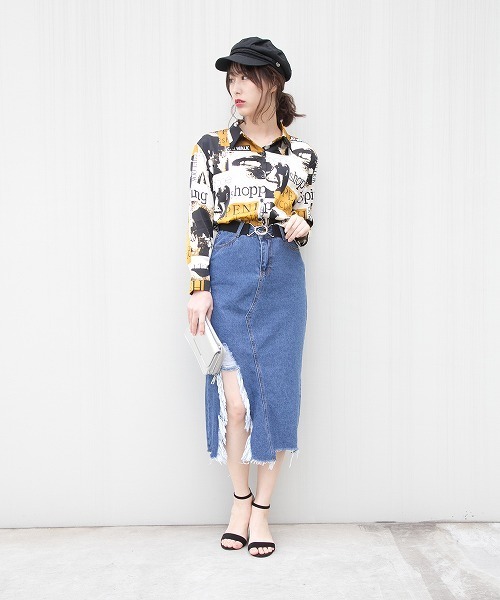 Libby&Rose（リビーアンドローズ）の「総柄シャツ（シャツ/ブラウス・レディース・A/B/C・FREE）」の9枚目の写真