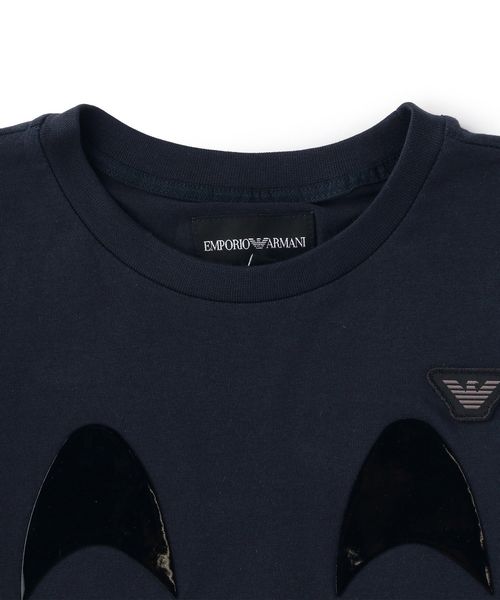 新品】EA7/アルマーニジュニア コントラスト・半袖Tシャツ 12A・12歳