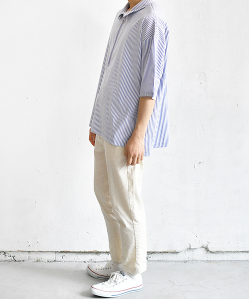 PairPair（ペアペア）の「ハーフジップシャツ（シャツ/ブラウス・メンズ・ブラック/ネイビー・FREE）」の15枚目の写真