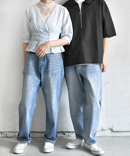 PairPair（ペアペア）の「ハーフジップシャツ（シャツ/ブラウス・メンズ・ブラック/ネイビー・FREE）」の11枚目の写真