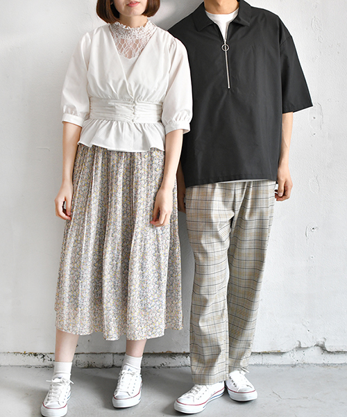 PairPair（ペアペア）の「ハーフジップシャツ（シャツ/ブラウス・メンズ・ブラック/ネイビー・FREE）」の13枚目の写真