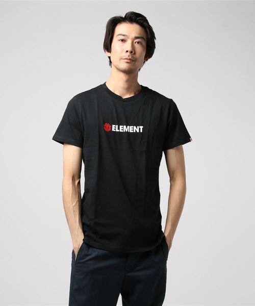 ELEMENT(エレメント)の「半袖Tシャツ ELEMENT LOGO AJ021-212(Tシャツ/カットソー・メンズ・ホワイト/ブラック・L/XL/M)」の2枚目の写真