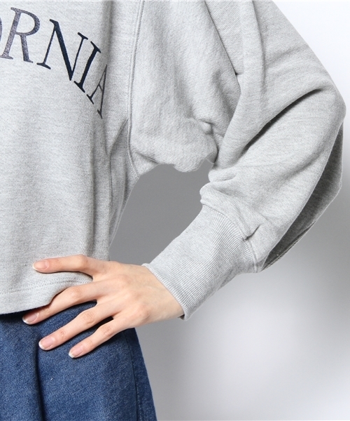 Kastane(カスタネ)の「【Kastane】カリフォルニアスウェット(Tシャツ/カットソー・レディース・ブルー/オフホワイト/グレー・FREE)」の6枚目の写真