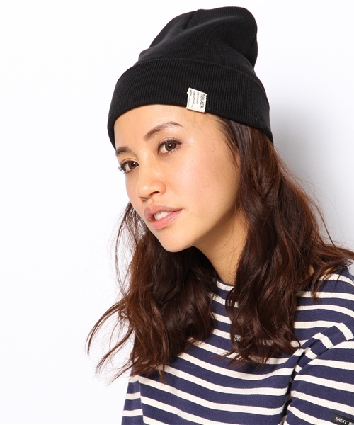 B:MING by BEAMS（ビーミングバイビームス）の「ストリーマー×ビーミング / レディス ニットキャップ（ニットキャップ/ビーニー・レディース・グレー/ブラック/レッド・ONE SIZE）」の5枚目の写真