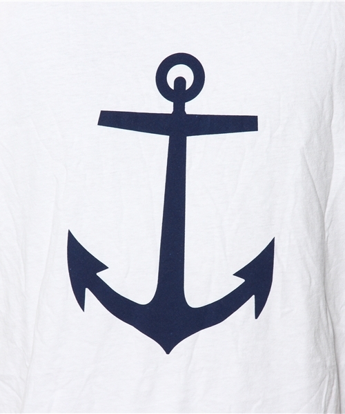 SHIPS（シップス）の「SAVE KHAKI: アンカープリント クルーネック Tシャツ（Tシャツ/カットソー・メンズ・ホワイト・MEDIUM/LARGE/SMALL）」の6枚目の写真