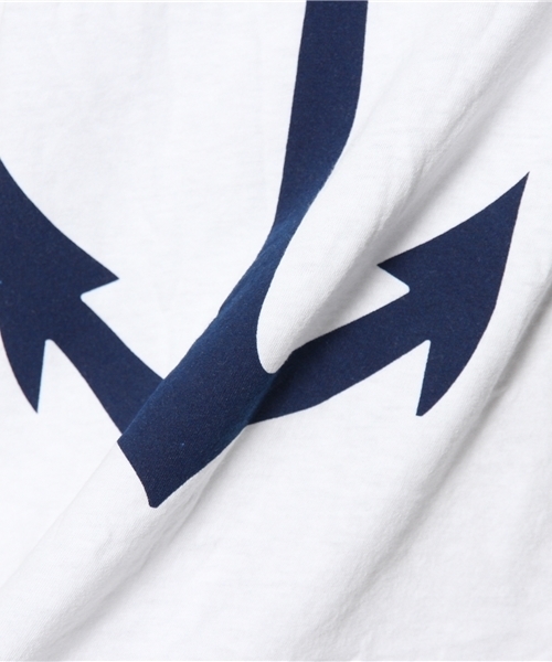 SHIPS（シップス）の「SAVE KHAKI: アンカープリント クルーネック Tシャツ（Tシャツ/カットソー・メンズ・ホワイト・MEDIUM/LARGE/SMALL）」の7枚目の写真