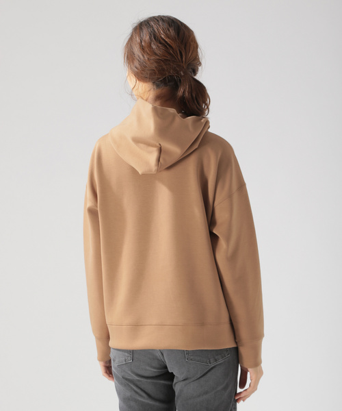 BAYFLOW（ベイフロー）の「ダンボールパーカープルオーバー（パーカー・レディース・アイボリー/ブラック/ブラウン/ピンク・SMALL/MEDIUM）」の10枚目の写真