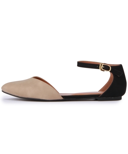 Boisson Chocolat（ボワソンショコラ）の「ボワソンショコラ/B Nカラーコンビポインテッドフラット ◆（パンプス・レディース・ブラック/コバルトブルー/オレンジ/ベージュ・23.5cm/24cm/23cm/22cm/22.5cm/24.5cm）」の8枚目の写真