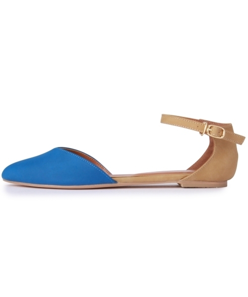 Boisson Chocolat（ボワソンショコラ）の「ボワソンショコラ/B Nカラーコンビポインテッドフラット ◆（パンプス・レディース・ブラック/コバルトブルー/オレンジ/ベージュ・23.5cm/24cm/23cm/22cm/22.5cm/24.5cm）」の14枚目の写真