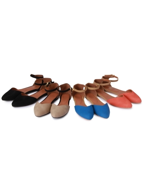 Boisson Chocolat（ボワソンショコラ）の「ボワソンショコラ/B Nカラーコンビポインテッドフラット ◆（パンプス・レディース・ブラック/コバルトブルー/オレンジ/ベージュ・23.5cm/24cm/23cm/22cm/22.5cm/24.5cm）」の13枚目の写真