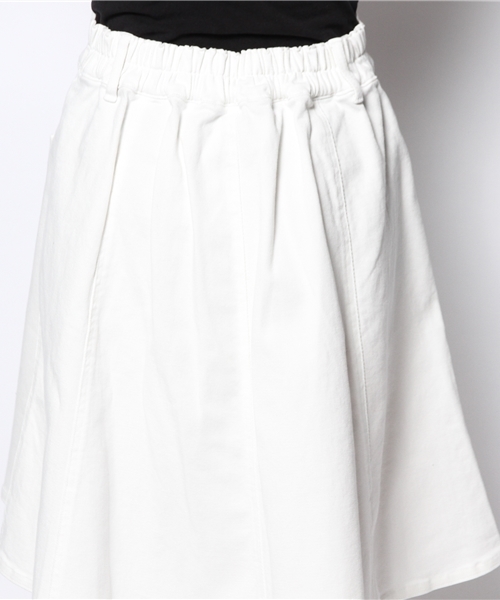 one after another NICE CLAUP（ワンアフターアナザーナイスクラップ）の「【ナイスクラップ】ｶｯﾄﾃﾞﾆﾑﾌﾚｱｰｽｶｰﾄ（スカート・レディース・オフホワイト/レッド/ネイビー・FREE）」の7枚目の写真