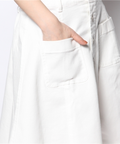 one after another NICE CLAUP（ワンアフターアナザーナイスクラップ）の「【ナイスクラップ】ｶｯﾄﾃﾞﾆﾑﾌﾚｱｰｽｶｰﾄ（スカート・レディース・オフホワイト/レッド/ネイビー・FREE）」の8枚目の写真