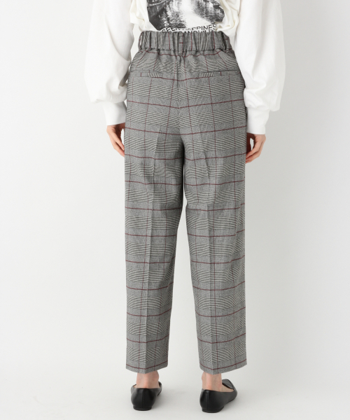 GLOBAL WORK（グローバルワーク）の「あったか美(うつく)シルエットワイドパンツチェック/849665（その他パンツ・レディース・グレー系その他/チャコールグレー/オフホワイト/ダークブラウン・MEDIUM/LARGE/SMALL）」の7枚目の写真
