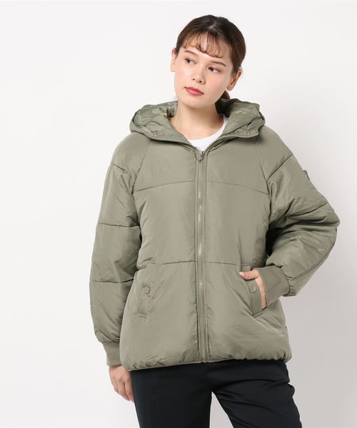 reca(レカ)の「ビッグシルエットダウンコート(ダウンジャケット/コート・レディース・ブラック/ベージュ/グリーン系その他・M/L)」の7枚目の写真